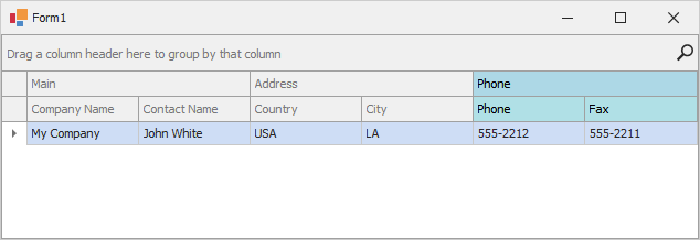 BandedGridView-example