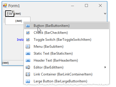 Bars - Add Items To Menus