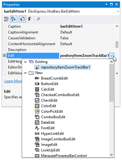 Bars - Change Editor Type