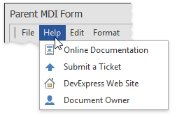 Bars - MDI - 1 Submenu