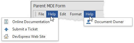 Bars - MDI - 2 Submenus