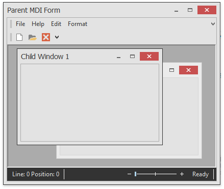 Bars - MDI - Empty Child Forms
