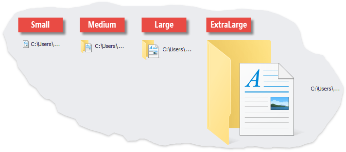 Behaviors - FileIcon Sizes