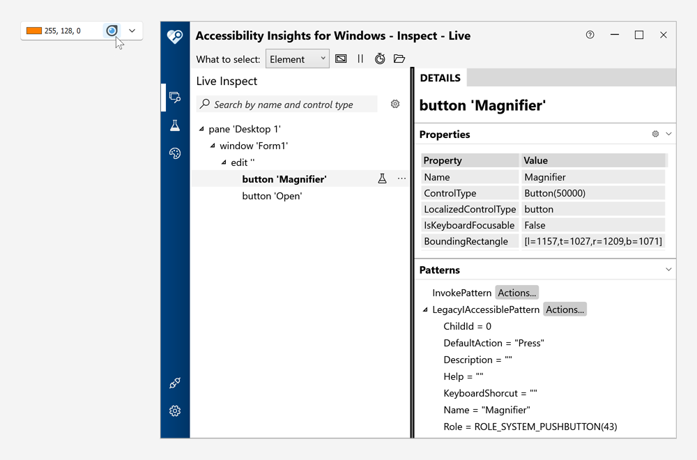 Accessible API for UI Elements - WinForms CalcEdit