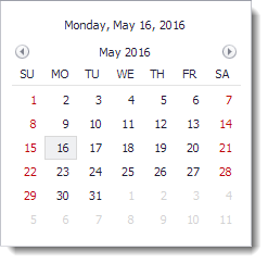 calendarcontrol js