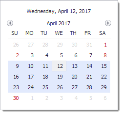 CalendarControlBase_SelectionBehavior_Outlook