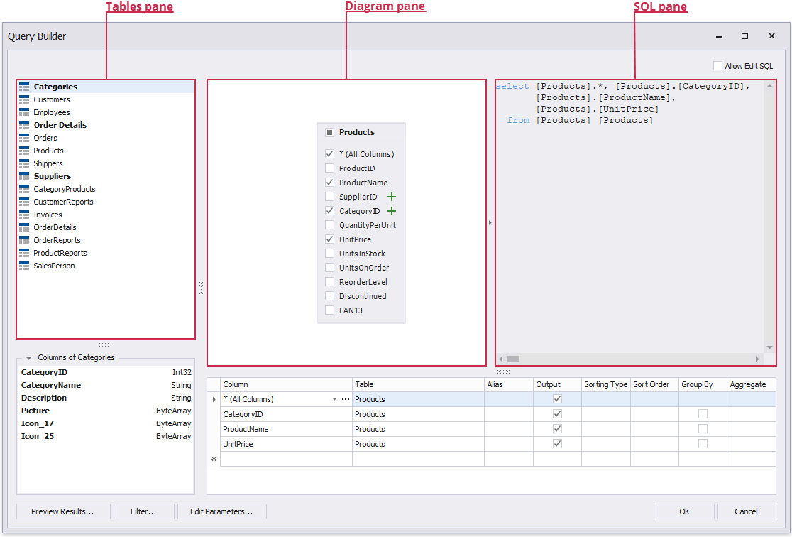 querybuilder-specify-resulting-query