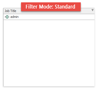 Compatibility - Filter mode standard