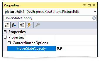 PropertiesHoverStateOpacity