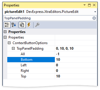 PropertiesTopPanelPadding