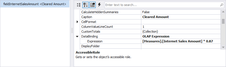 Create a calculated field in OLAP at runtime