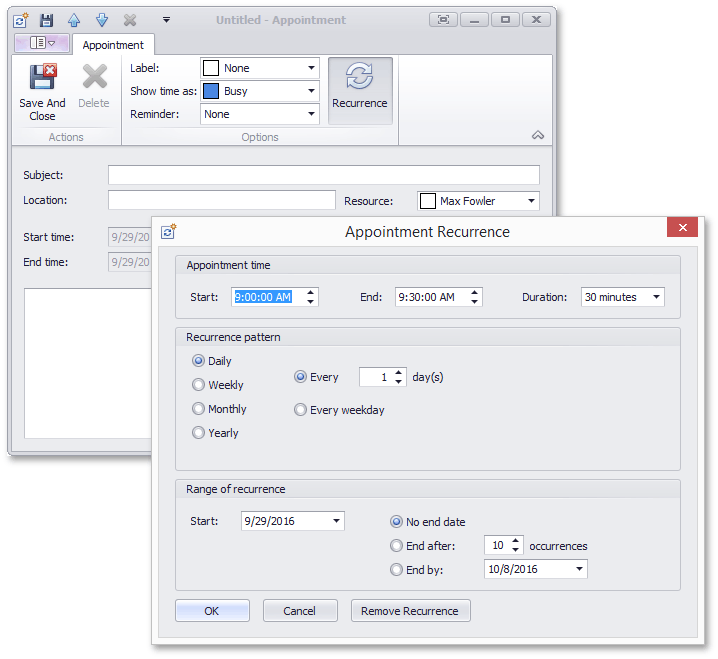 CreateNewRecurringAppointment_Dialog