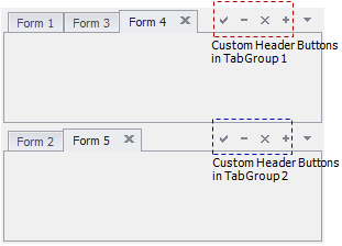 Custom Header Buttons For Group