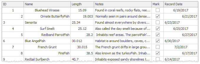 Data Grid - Cell content alignment