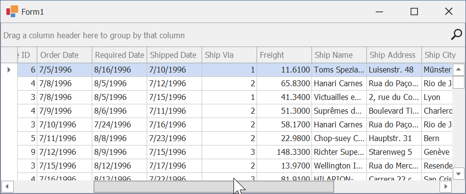 Data Grid - Disabled Auto Width