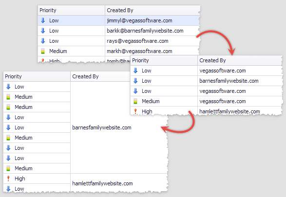 Data Grid - Custom Merge