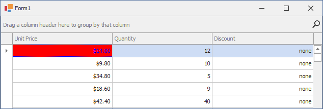 DevExpress WinForms Data Grid change focused cell appearance