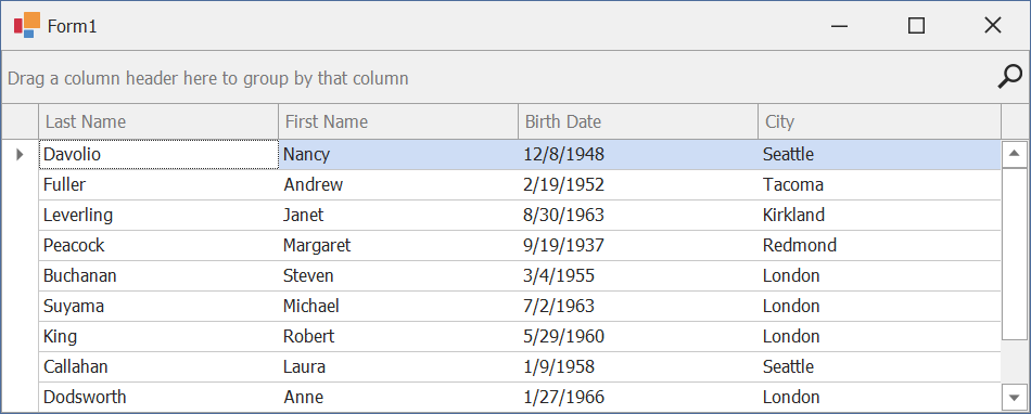 DevExpress WinForms Data Grid hide vertical lines