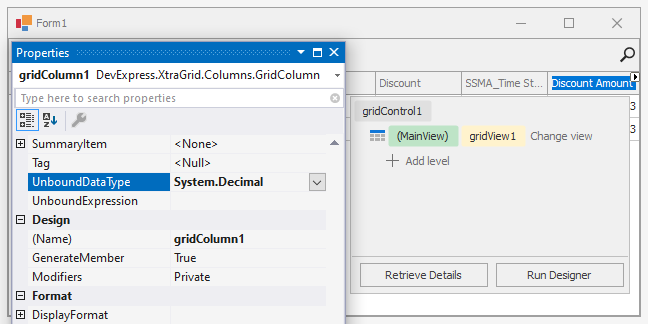 WinForms Data Grid set GridColumn.UnboundDataType property for column