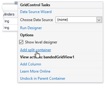 Data Grid - Split - Smarttag