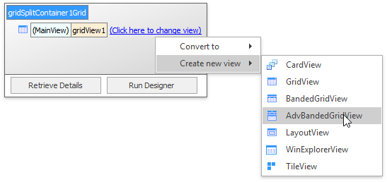 Data Grid - Views - Level Designer Add New