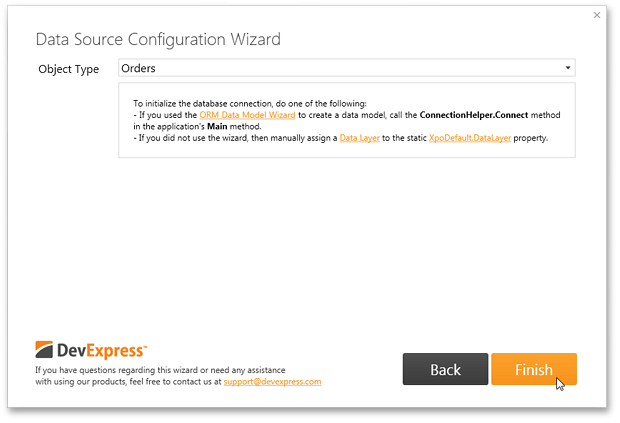 DataSourceConfigurationWizard_XPO_Finish