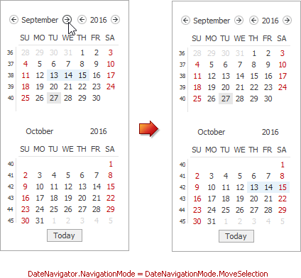 DateNavigationMode.MoveSelection