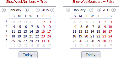 DateNavigator.ShowWeekNumbers