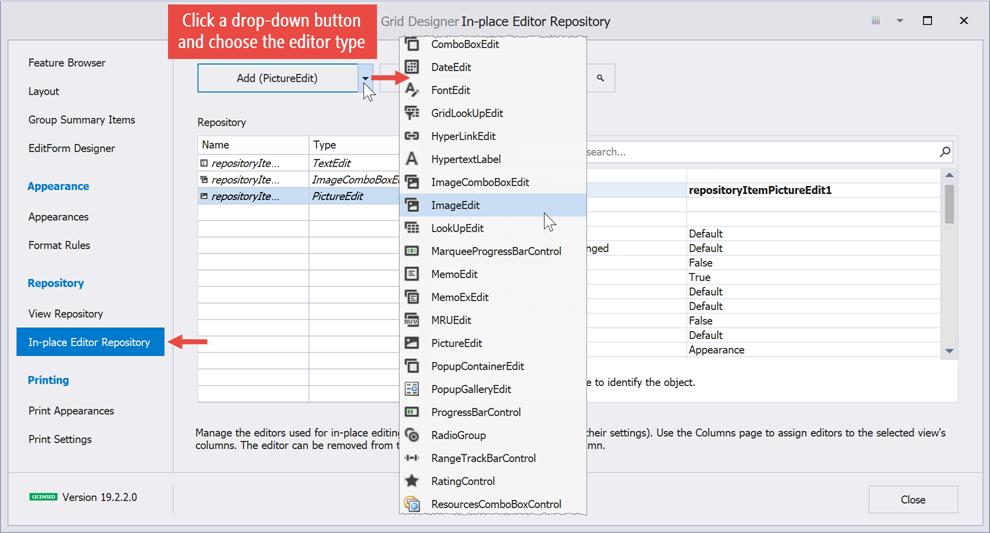 Editors And Simple Controls Winforms Controls Devexpress Documentation 1040