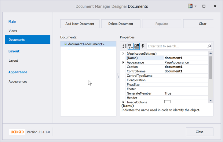 Document Manager Designer