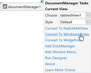 Document Manager smart tag menu
