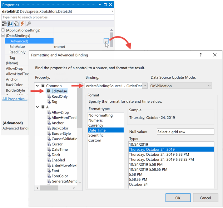 Bind Data To Windows Forms Datagridview Control Net Core Images