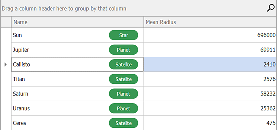 Template with Data retrieved from a different source