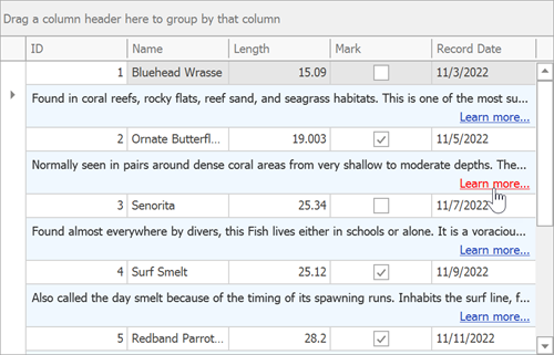 Multiple Templates in Data Grid