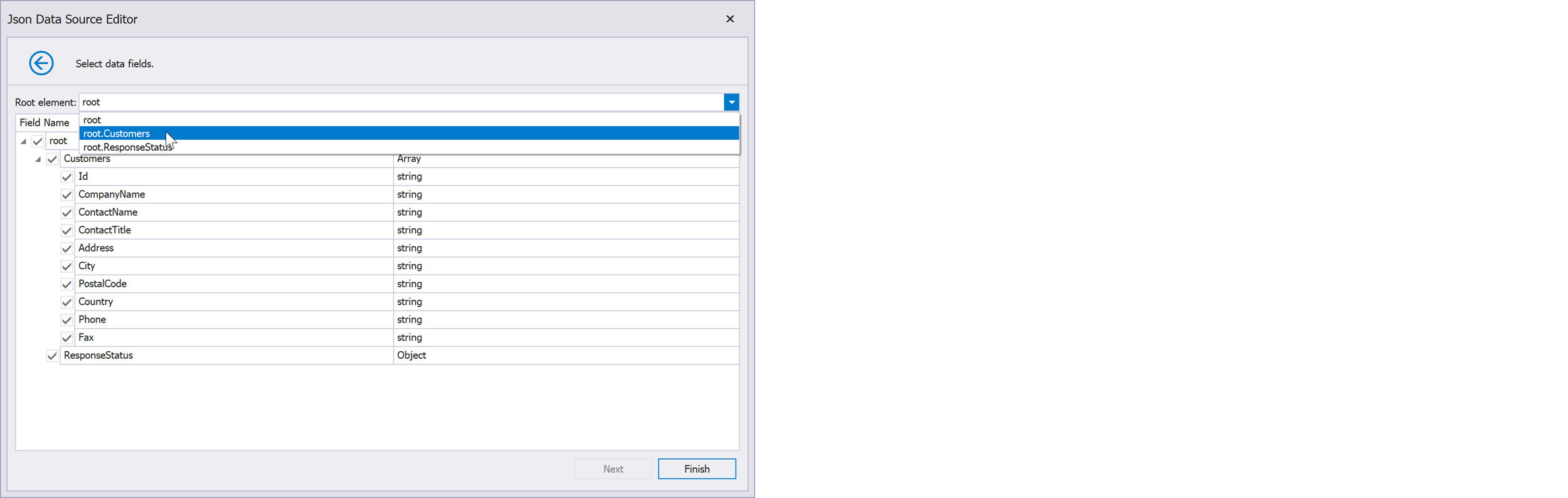 json data creator local machine