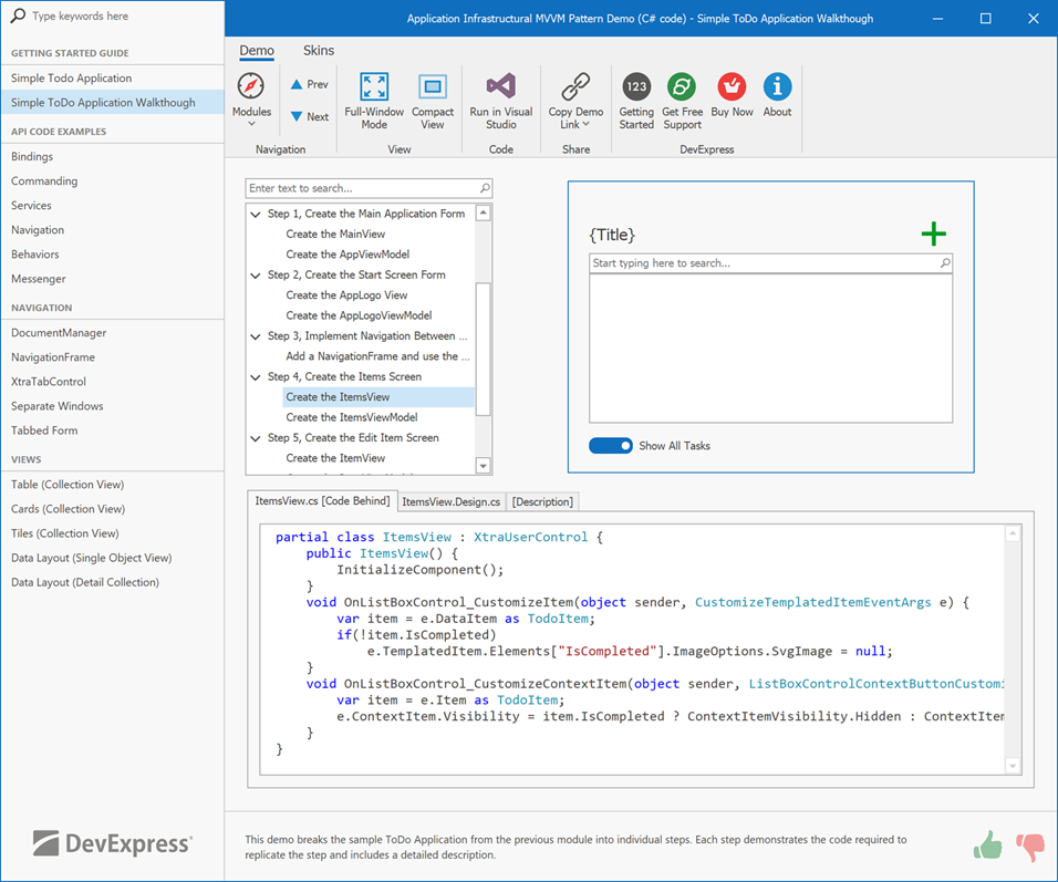 Win MVVM Demos