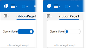 Ribbon item panel style