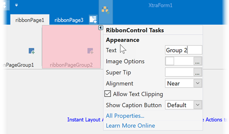 Ribbon Visual elements