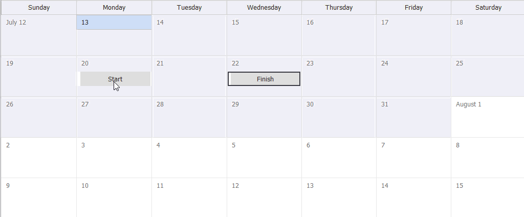 DevExpress Scheduler automatically reschedules an appointment when a user drags its related appointment