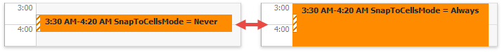 Scheduler - Appointments - SnapToCellsMode