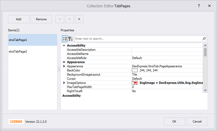 TabControl Collection Editor