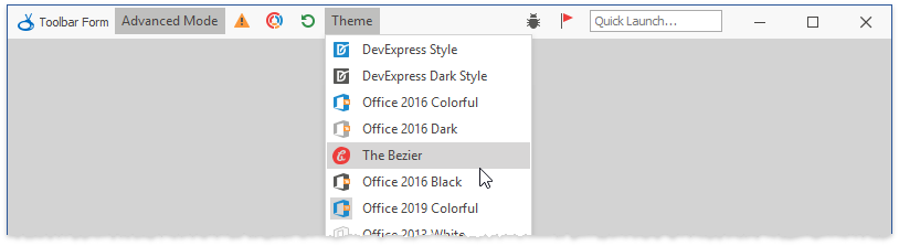 Toolbar Form | Winforms Controls | Devexpress Documentation