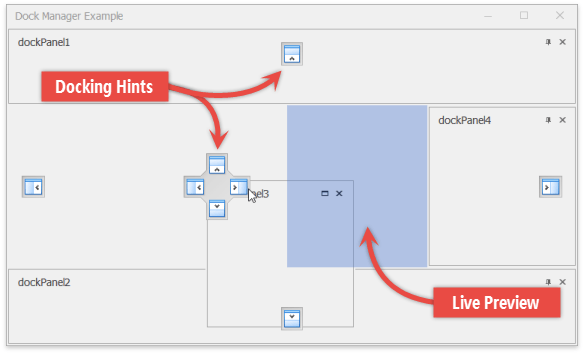 codejock docking pane initial dock position