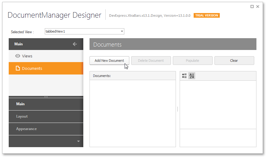 DockingUI - Documents Designer