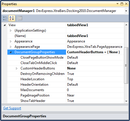 Document Group Properties