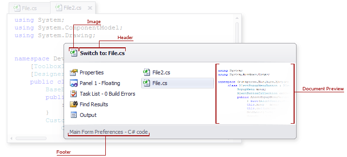 Document Manager Document Selector Scheme