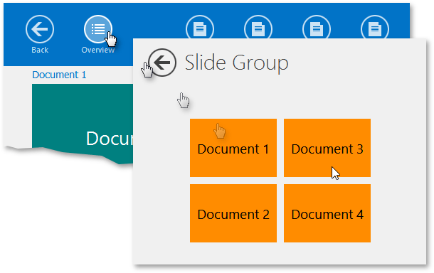 Document Manager - WinUI - Slide Group Overview