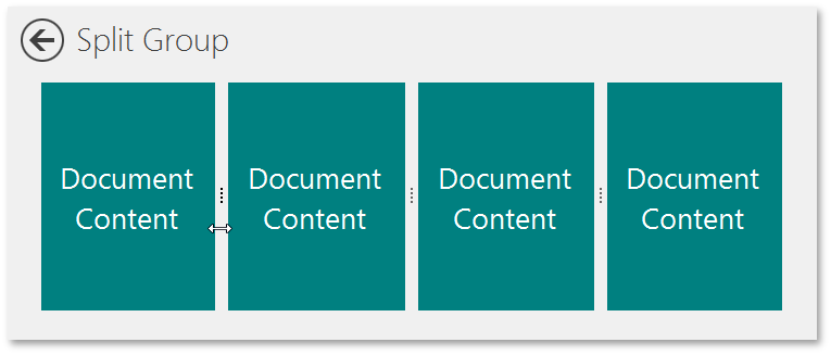 Document Manager - WinUI - Split Group new