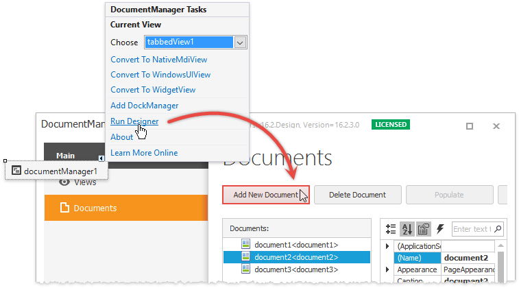 DocumentManager - Designer Add Doc