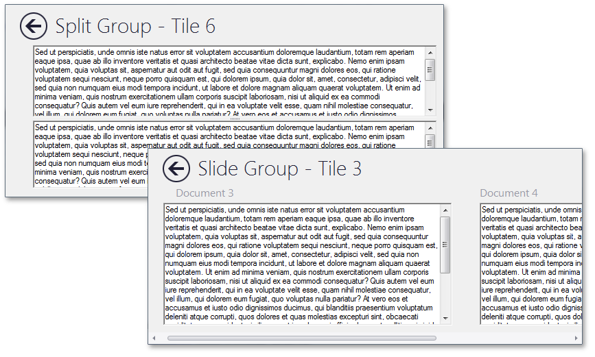 DocumentManager - Normal Zoom - Split and Slide